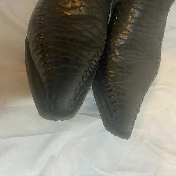 Men's White Diamond Cowboy Western BOOTS Black Alligator Leather size 8 - Picture 10 of 10